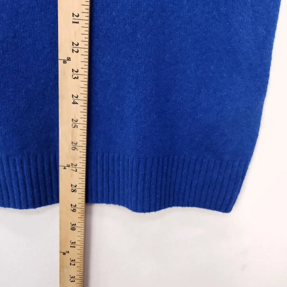 Levi's Sweater Vest Royal Blue Knit Pull Over Mens Large Cotton Vneck - Picture 4 of 13